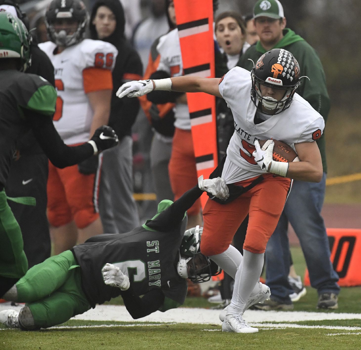 St. Mary’s vs Platte County in Class 4 Missouri state semifinal football game